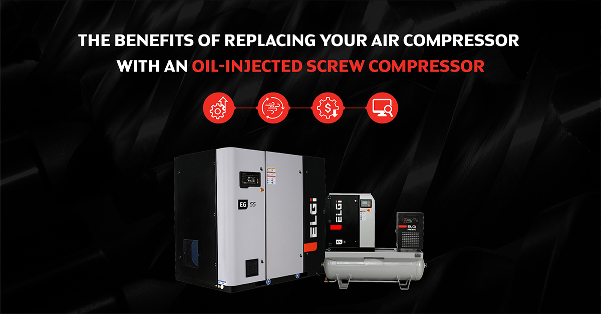The Benefits of Replacing Your Air Compressor with an Oil-Injected Screw Compressor